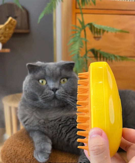 The steamy pet brush