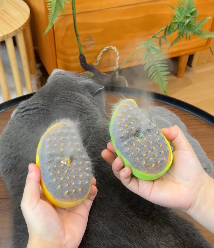 The steamy pet brush